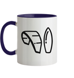 KiteCrewHro Logo Brustprint - Tasse zweifarbig