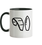 KiteCrewHro Logo Brustprint - Tasse zweifarbig