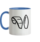 KiteCrewHro Logo Brustprint - Tasse zweifarbig