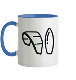 KiteCrewHro Logo Brustprint - Tasse zweifarbig