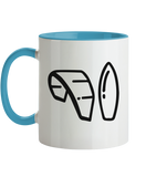 KiteCrewHro Logo Brustprint - Tasse zweifarbig