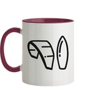 KiteCrewHro Logo Brustprint - Tasse zweifarbig