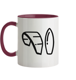 KiteCrewHro Logo Brustprint - Tasse zweifarbig