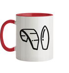 KiteCrewHro Logo Brustprint - Tasse zweifarbig