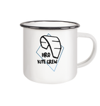 KiteCrewHro Logo Brustprint - Emaille Tasse (Black)