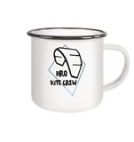 KiteCrewHro Logo Brustprint - Emaille Tasse (Black)