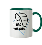 KiteCrewHro Logo Brustprint - Tasse zweifarbig