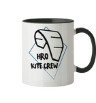 KiteCrewHro Logo Brustprint - Tasse zweifarbig