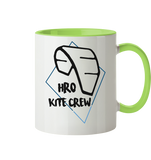 KiteCrewHro Logo Brustprint - Tasse zweifarbig