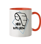 KiteCrewHro Logo Brustprint - Tasse zweifarbig