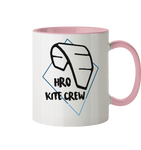 KiteCrewHro Logo Brustprint - Tasse zweifarbig