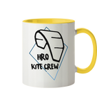 KiteCrewHro Logo Brustprint - Tasse zweifarbig