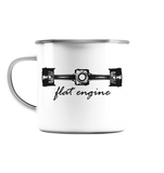 Flate Engine - Emaille Tasse