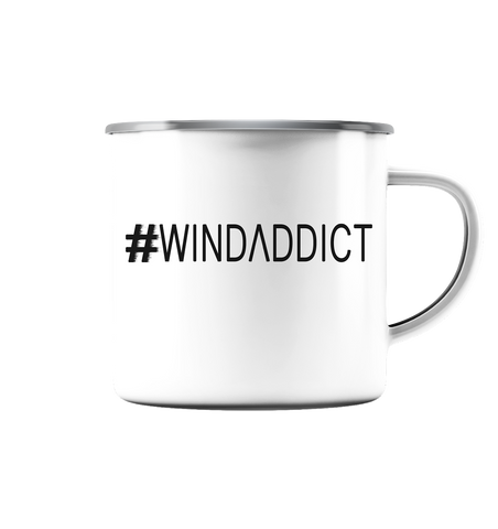 #windaddict - Emaille Tasse