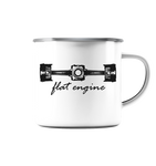 Flate Engine - Emaille Tasse