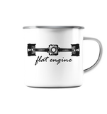 Flate Engine - Emaille Tasse